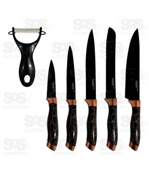 Kit Facas De Cozinha 6 Peças Bazik Prime WU-342