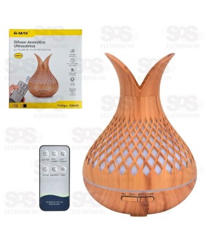 Difusor Umidificador Aromático Ultrassônico 500ML B-Max BM056