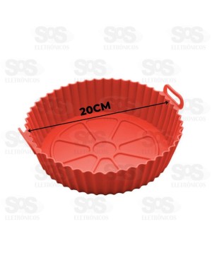 Forma De Silicone Para Air Fryer 20cm B-Max BM-F933