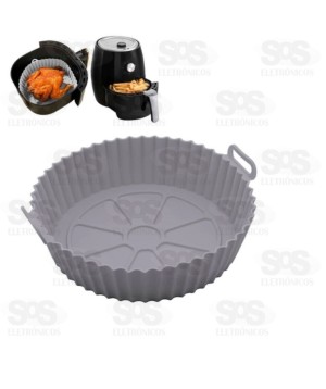 Forma De Silicone Para Air Fryer 20cm B-Max BM-F933