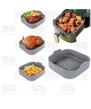 Forma De Silicone Para Air Fryer Com 20,5 B-Max BM-F971