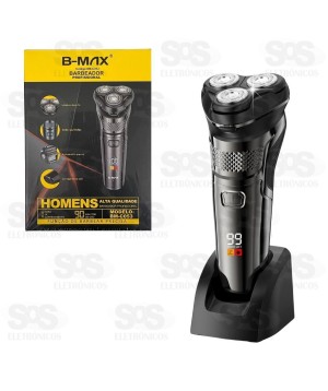 Barbeador Elétrico Profissional Recarregável B-Max BM-C053