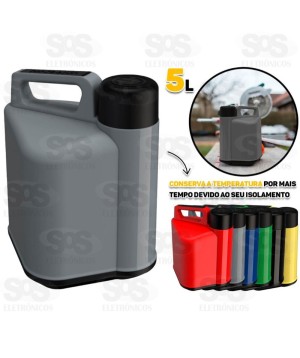 Botijão Garrafa Térmica 5 Litros Turim Cores Variadas Unitermi