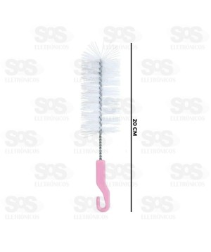 Escova Para Lavar Mamadeira 20CM Cores Sortidas Flora 027