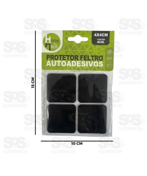 Protetor Feltro Autoadesivo 4 Unidades HM-537
