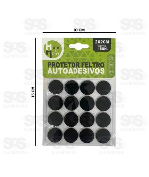 Protetor Feltro Autoadesivo 16 Unidades HM-539