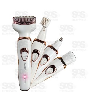 Máquina Depiladora 4 em 1 Recarregável B-Max BM-C059