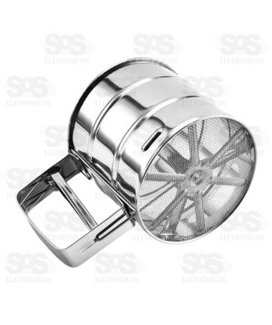 Polvilhador Caneca Com Gatilho Inox Top Útil TOP0882