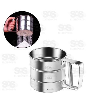 Polvilhador Caneca Com Gatilho Inox Top Útil TOP0882