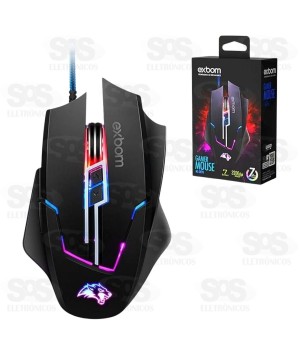 Mouse Gamer 3200DPI Com LED Exbom MS-G270
