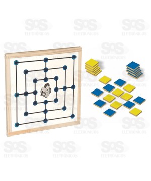 Jogo De Tabuleiro Dama e Trilha IOB 023