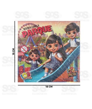 Quebra-Cabeça Parque 24 Peças de Madeira IOB 08