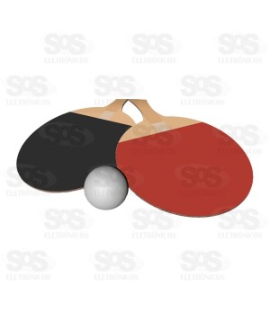 Kit 2 Raquetes e 1 Bola Ping Pong IOB 282