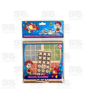 Jogo Da Velha Tabuleiro De Madeira IOB 280