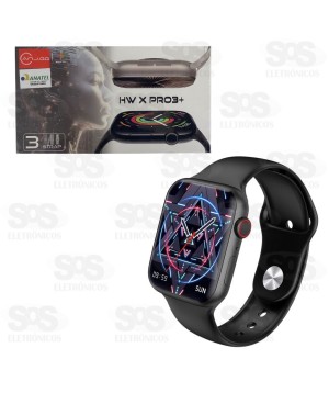 Relógio Smartwatch 3 Pulseiras HW X Pro 3+