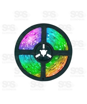 Fita de LED Colorida Com Controle Remoto 5 Metros Altomex AL-5055