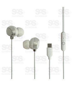 Fone De Ouvido Com Microfone Type C Altomex AL-123