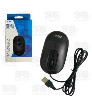 Mouse Óptico Com Fio 1.5 Metros Aitek AM0-S2003