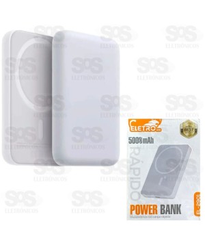 Carga Extra 5.000mAh Por Indução Eletromex EL-2901