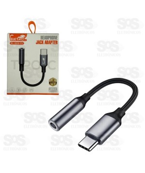 Adaptador Type C Para P2 Fêmea Eletromex EL-3119-TY