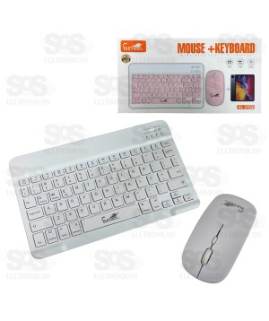 Kit Teclado e Mouse Sem Fio Super Slim Eletromex EL-2102