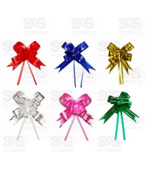 Laço Fácil Para Embalagens 10 Unidades 15CM Cores Variadas 5419