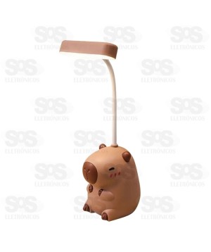 Luminária de Mesa e Apontador Capivara usb Onyx 6731