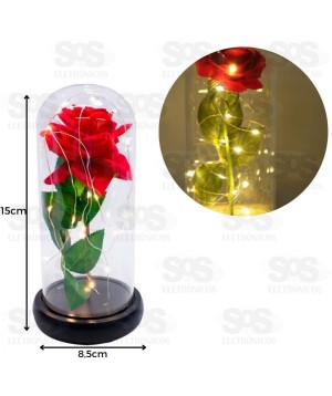 Luminária Rosa Bela e a Fera Onyx 6742