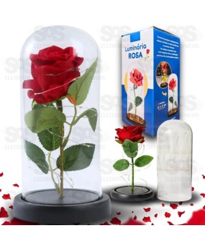 Luminária Rosa Bela e a Fera Onyx 6742