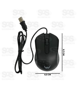 Mouse Óptico Com Fio 1200 DPI Altomex AL-9501
