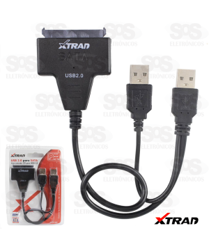 Cabo Adaptador USB 2.0 para SATA Xtrad xt2150