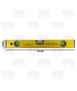 Nível de Alumínio 3 Ampolas 40cm Altomex GJ-106