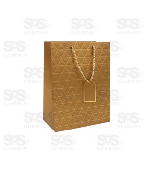 Sacola De Presente  26X32X10CM Cores e Estampas Variadas 5870 5879