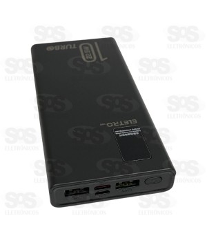 Carga Extra 10.000mAh 4 Interfaces Eletromex EL-2922