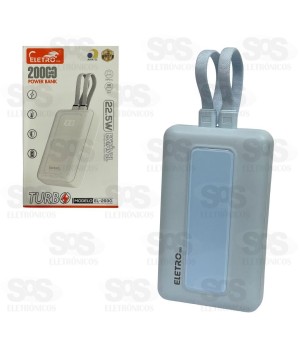 Carga Extra 20.000mAh 2 Interfaces Eletromex EL-2930