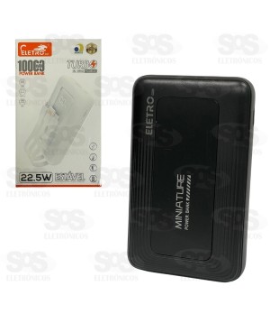 Carga Extra 10.000mAh 3 Interfaces Eletromex EL-2941