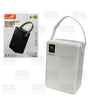 Carga Extra 80.000mAh Painel Digital Com Lanterna Eletromex EL-2970