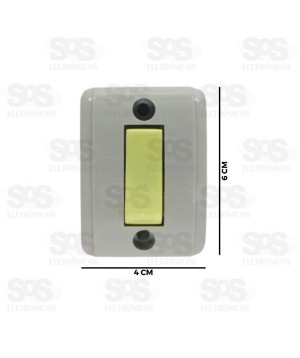 Interruptor Simples de Sobrepor 10A 250V Luster 10351
