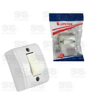 Interruptor Simples de Sobrepor 10A 250V Luster 10361