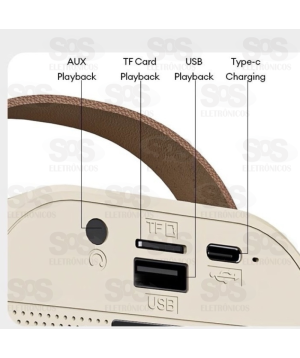 Caixa De Som 20W Microfone Modificador de Voz LED KA-8072