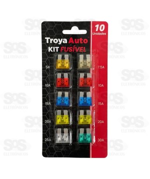 Kit Fusível Automotivo Com 10 Unidades TRY-0032