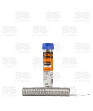 Estanho Liga 63/37 Tubo 4 Metros Foxlux 25.11