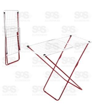 Varal de Chão Grande 1,80m Dobrável Napoles NAVSC2B