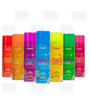 Pinta Cabelo Spray Verde 150ml Fluorescente Popper