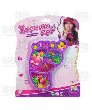 Kit Miçanga Faça Você Mesmo Flor Toy King TK-AB6713