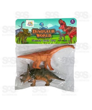Dinossauros De Plástico Com 2 Peças Toy King TK-AB0036
