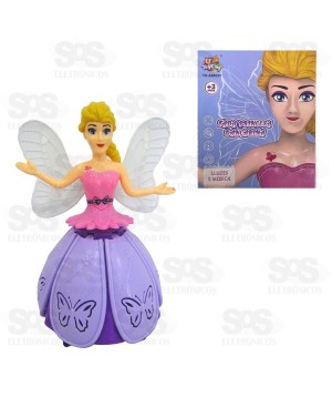 Fada Princesa Dançarina Bate e Volta Com Luzes TK-AB8333