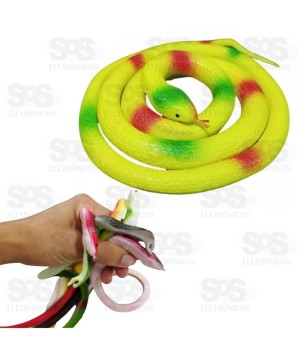 Cobra De Borracha 70cm Colorida Toy King TK-AB8890