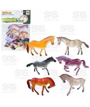 Cavalos De Plástico Com 10 Peças Toy King TK-AB1502