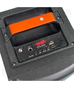 Caixa De Som 2x10W LED RGB KTS-1812